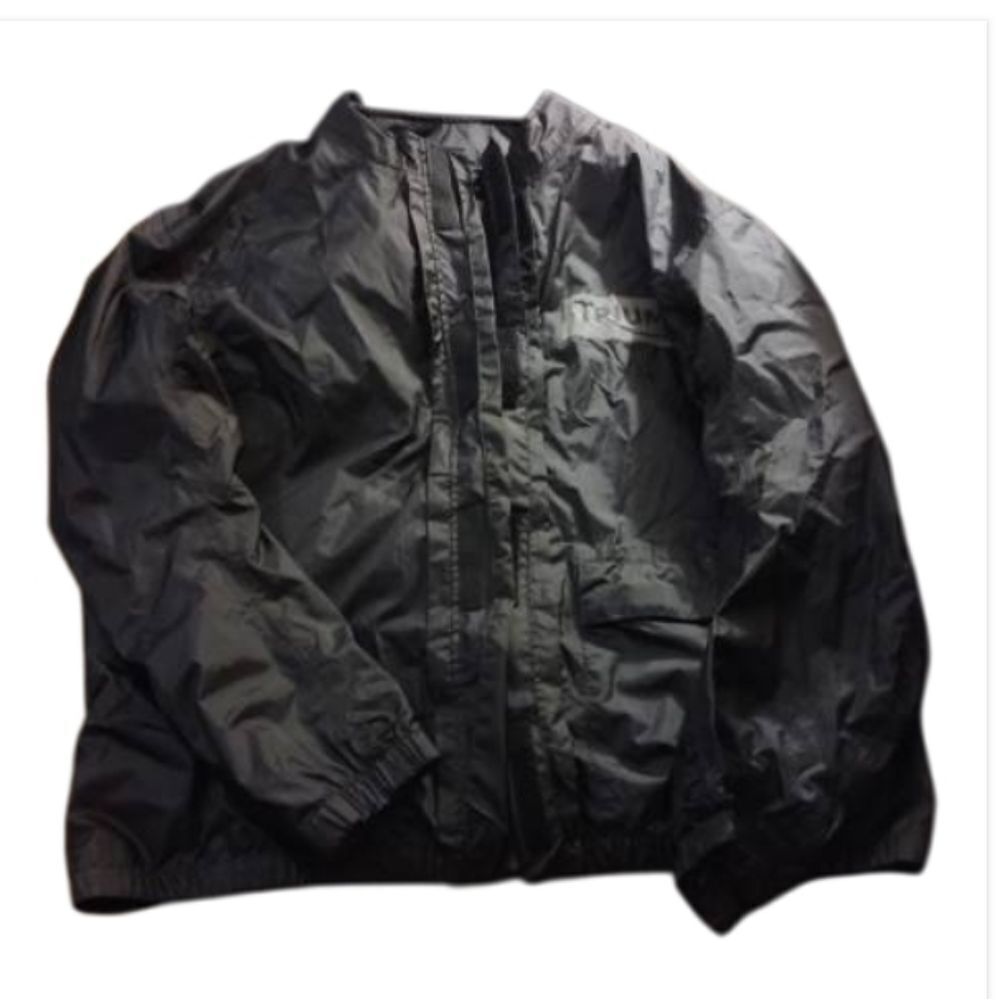 Triumph Motorcycle Black Mesh Lining Jacket - image 2